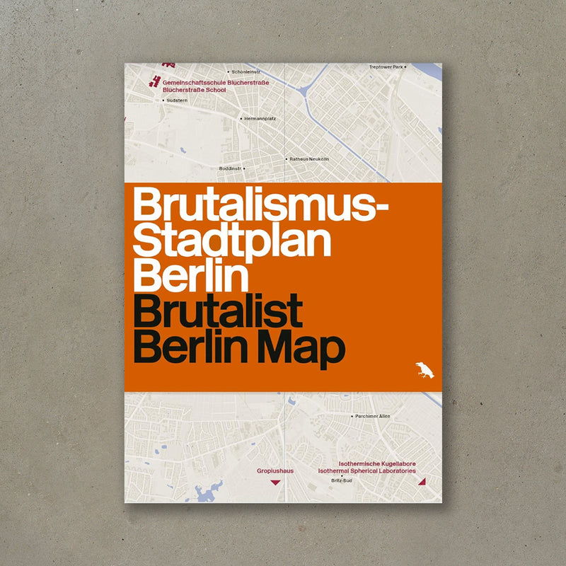 Brutalismus Stadtplan Berlin | Brutalist Berlin Map