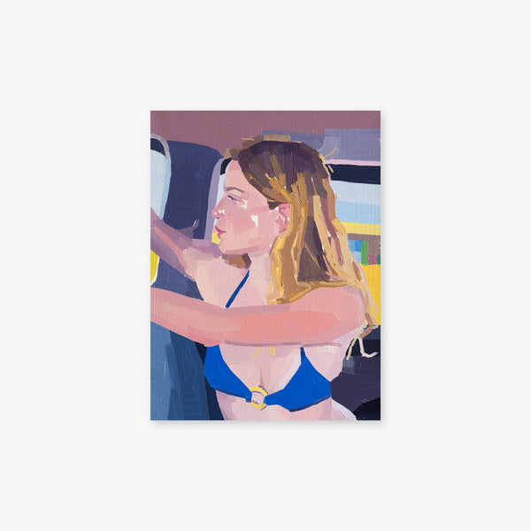 Young Woman in a Car