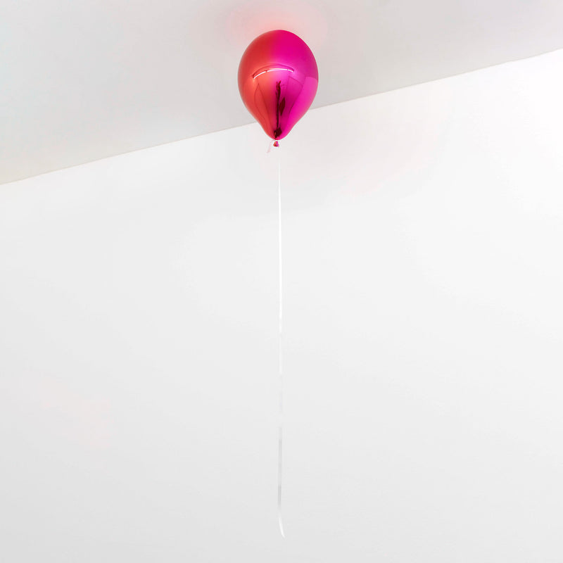 Dark Red and Pink Mirror Balloon (vertical)
