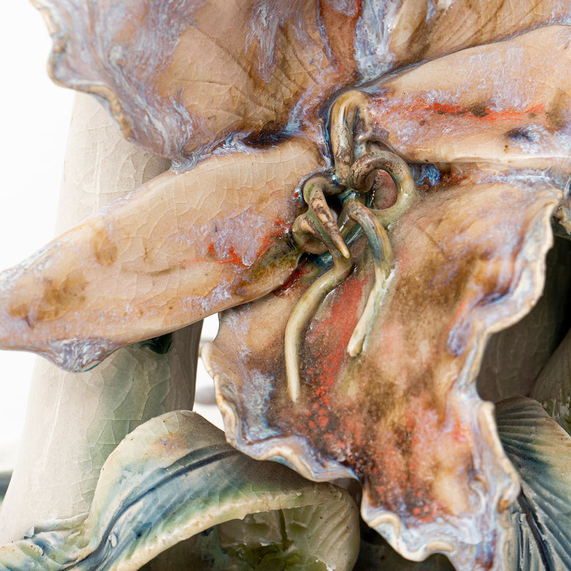 Costilla y orquídea