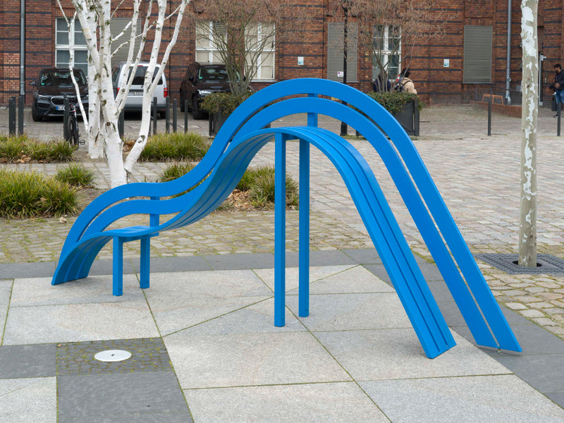 Light Blue Modified Social Bench #01