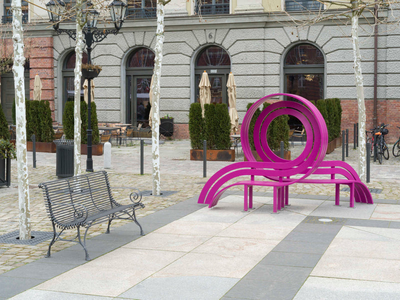 Purple Modified Social Bench #01