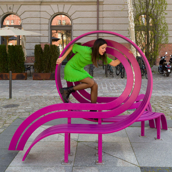 Purple Modified Social Bench #01