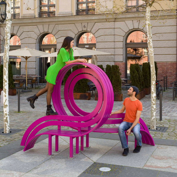 Purple Modified Social Bench #01