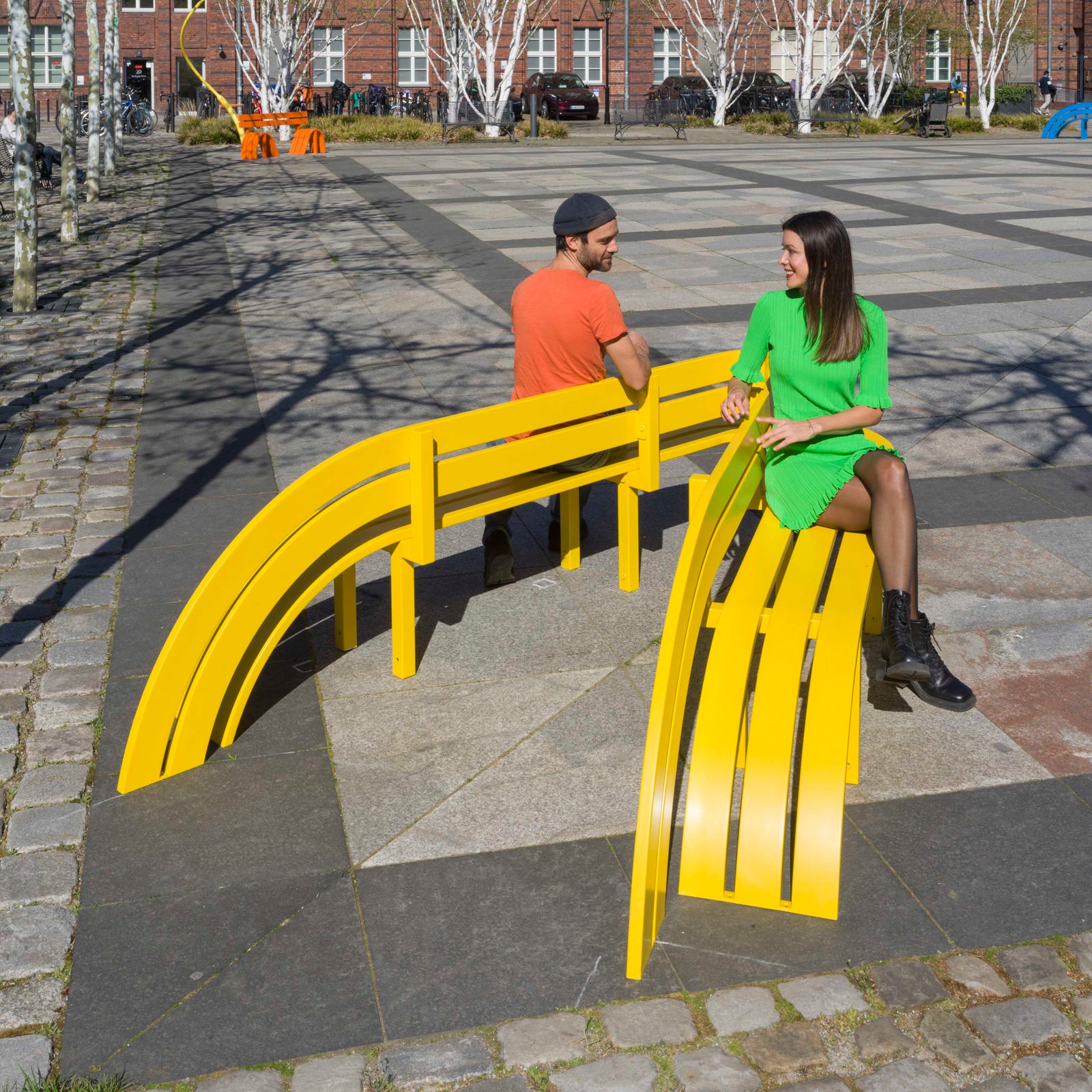 Yellow Modified Social Bench #10 – KÖNIG GALERIE