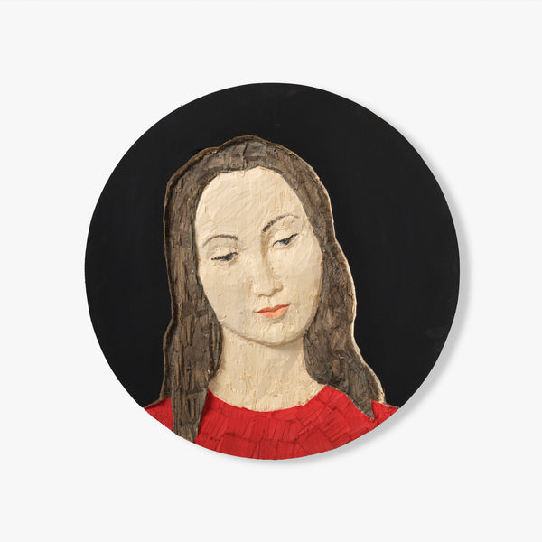 Relief Frau