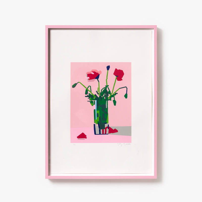 Flowers in Glass Vase
